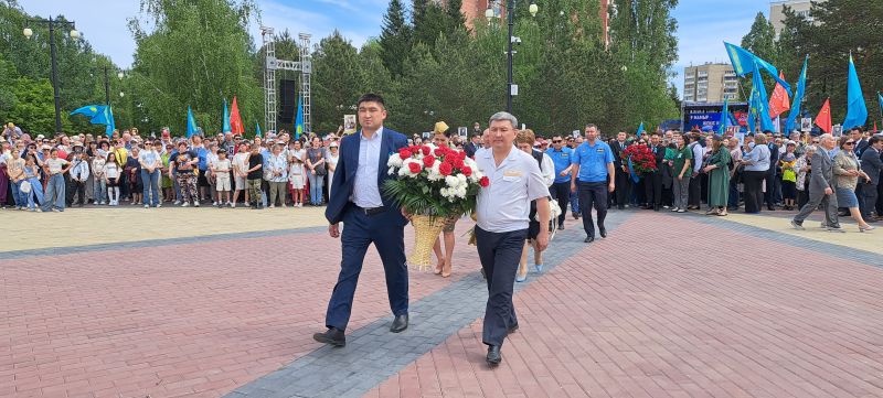 Железнодорожники Оскеменского региона провели серию памятных акций к юбилею Победы