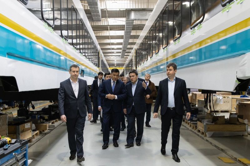 Руководство КТЖ посетило завод Stadler для проверки готовности к запуску новых вагонов