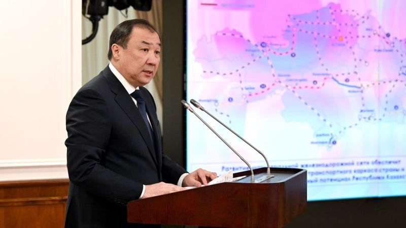 Строительство новых ж/д линий завершат в 2026 году — Нурлан Сауранбаев