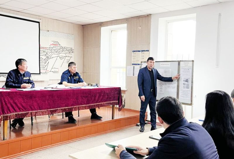 Тараз станциясында еңбек қауіпсіздігіне арналған тренинг өтті