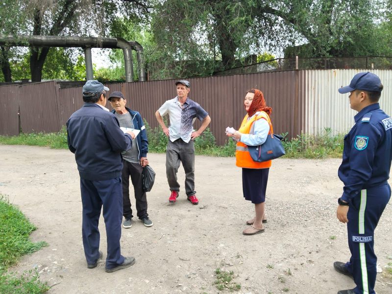 Железнодорожники и транспортная полиция провели рейд на станции Жетысу