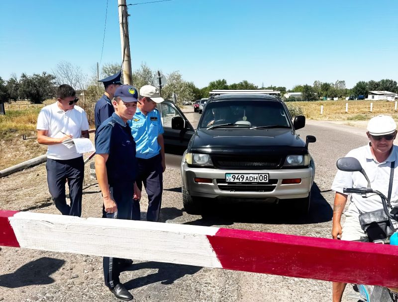 Шу теміржолшылары мен полиция бірлескен рейд өткізді