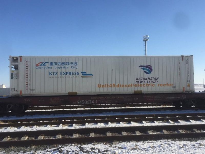 АО «KTZ Express» организована первая железнодорожная перевозка мясной продукции из Казахстана