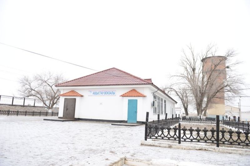 Аққыстау станциясында жүк артқан