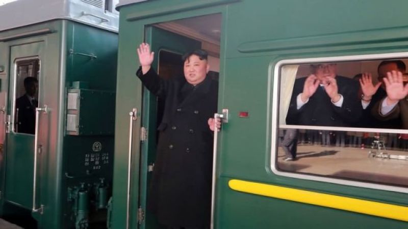 Личный бронированный поезд Ким Чен Ына обнаружен на станции курорта Вонасан