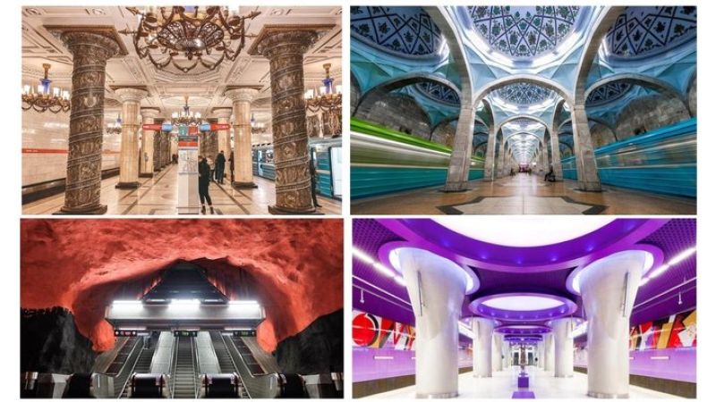 Самые красивые и необычные станции метро в мире