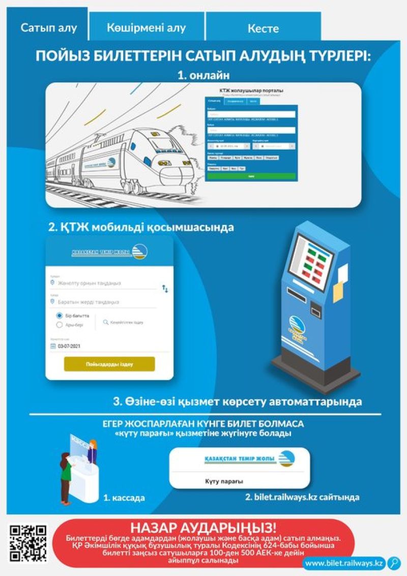 Варианты приобретения билетов на поезд
